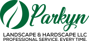 parkyn landscape and hardscape llc logo in black letters